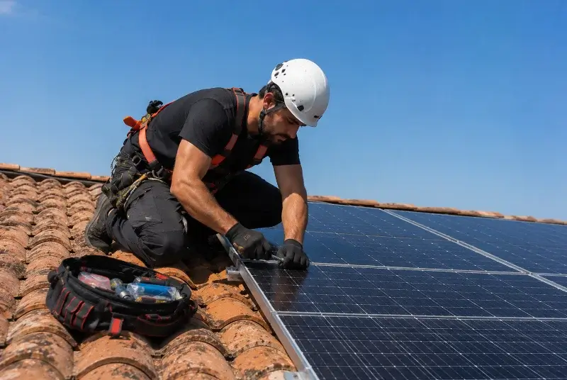 Maintenance et monitoring de panneaux solaires à Fressines